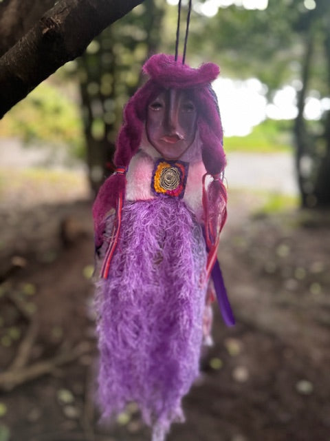 Purple Chakra Spirit Doll- Guardian of Spiritual Connection