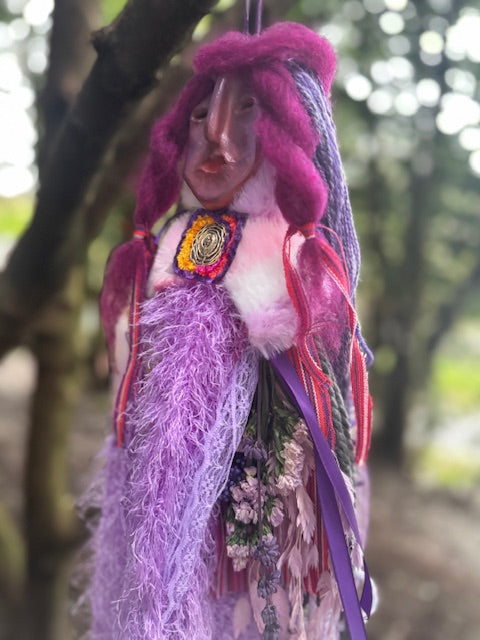 Purple Chakra Spirit Doll- Guardian of Spiritual Connection